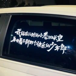 个性新款用品汽车贴纸夜光霸气车载装饰玻璃反光贴创意贴创意贴纸