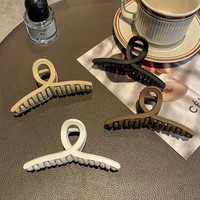 纤姿色 适合年轻人鲨鱼夹磨砂抓夹四件套后脑勺盘发大号鲨鱼夹简约大抓夹