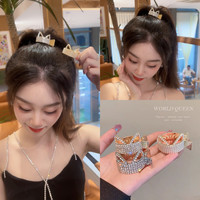 可爱猫耳朵高马尾抓夹固定神器甜美高级感马尾夹