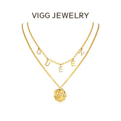VIGG JEWELRY VIGG 铜合金项链  维多利亚女王套链 轻奢简约项链