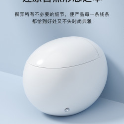 南庭超级鸡蛋型旋钮一体语音智能马桶冲水烘干自动翻盖感应全自动