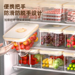 百年正和 冰箱收纳盒整理盒蔬菜鸡蛋水果保鲜盒厨房密封冷冻储物盒