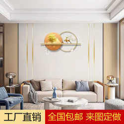 梦动 沙发背景墙布图案设计师客定制尺寸画面工艺安装下单定做壁画