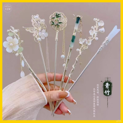 新中式国风流苏发簪古风爆款步摇高级感盘发簪最新款盘发洋气发饰