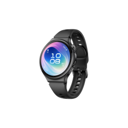 华为 WATCH 6 eSIM版 智能手表 42mm 幻月黑 氟橡胶表带