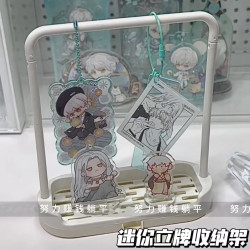 小红书吃谷好物迷你吧唧立牌展示架简约风谷子收纳架桌面收纳展示