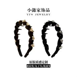 小懿家甄选新款精致带齿波浪头箍高颅顶轻奢发卡头饰