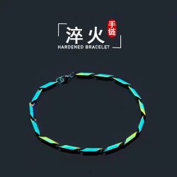 钛钢手链 淬火手链小众简约男生饰品ins冷淡风不掉色时尚情侣潮流