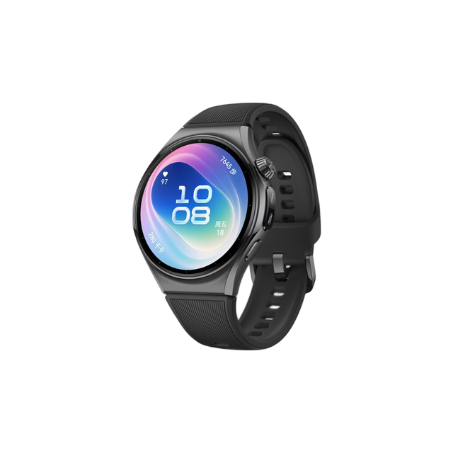 华为 WATCH 6 eSIM版 智能手表 46mm 苍穹黑 氟橡胶表带