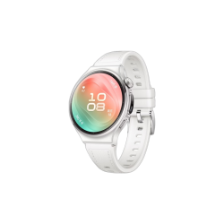 华为 WATCH 6 eSIM版 智能手表 42mm 凝霜白 复皮素合表带