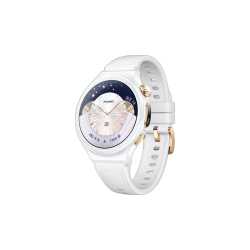 华为 WATCH 6 Pro eSIM版 智能手表 星芒白 复合素皮表带