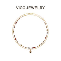 VIGG JEWELRY VIGG 铜合金树脂项链 敦煌项链 轻奢时尚复古小众
