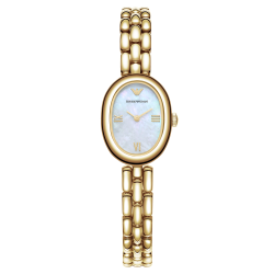 EMPORIO ARMANI Armani阿玛尼手表白月光女士轻奢复古摩登个性小众腕表AR11721