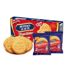 麦维他 Mcvities麦维他进口全麦消化饼干粗粮纤维早餐零食下午茶独立包装