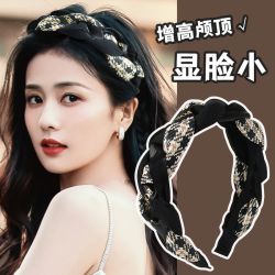 法式最新款网红爆款发箍显脸小洋气头箍网红发卡子压发防滑发捆