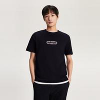 TOMMY HILFIGER 夏男平纹针织美式短袖T恤上衣