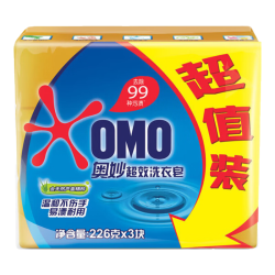 奥妙 99超效香皂肥皂洗衣皂226g*3 温和不伤手