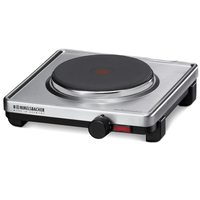 Rommelsbacher 自动单灶式电炉 AK 1599/E,不锈钢外壳,铸造加热板 145 mm,1500W