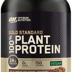 Optimum Nutrition 欧普特蒙 植物蛋白粉 豌豆大豆糙米蛋白 无麸质素食配方 浓郁巧克力软糖味 24克蛋白质 肌肉支持恢复 9种必需氨基酸 运动营养补剂 20份装