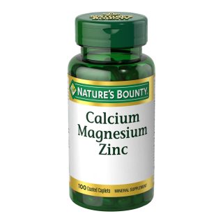 Natures Bounty 自然之宝 钙矿物补充剂 钙、镁、锌 适合成人使用 100粒 1件装 骨骼健康 免疫支持