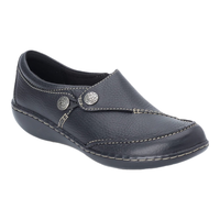 Clarks 其乐 Ashland Lane Q 一脚蹬乐福鞋 黑色 40码