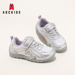 ABCKIDS 儿童魔术贴休闲鞋百搭德训鞋 黄紫