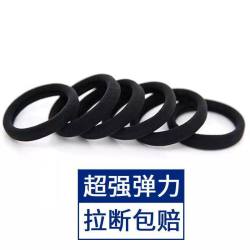 皮筋发圈韩版简约气质黑色粗马尾女高弹力耐用发绳皮套胶圈扎头发