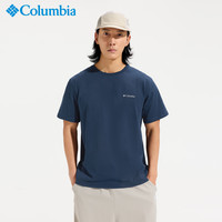 Columbia T恤男26春夏户外休闲运动舒适纯棉透气短袖AE8963 464 XL