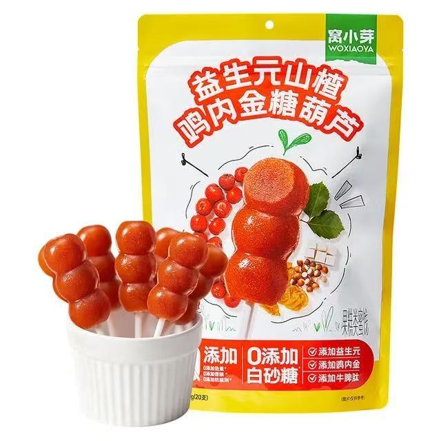 窝小芽 山楂鸡内金糖葫芦 230g（20支）