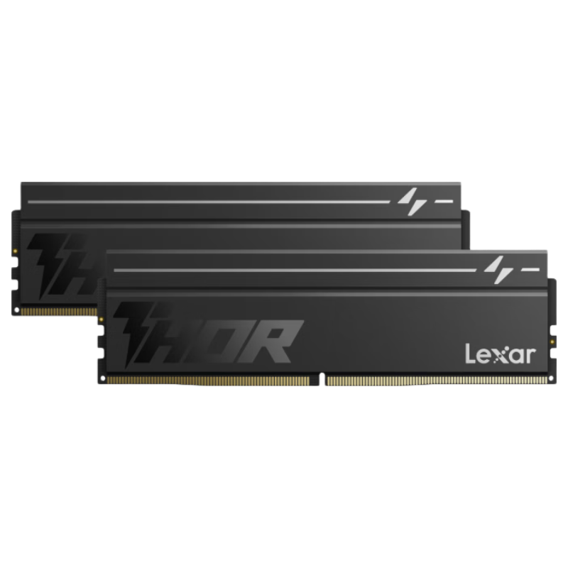 雷克沙 DDR5 6000 16GB(8GB×2) CL38 Thor雷神二代马甲条 黑色