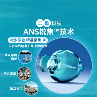 库博光学 清氧呼吸硅水凝胶月抛隐形眼镜 3片装 400度