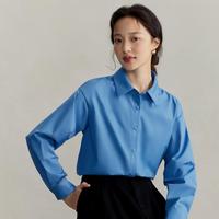 茵曼 春秋款时尚百搭职业长袖衬衣气质法式上衣女