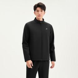 特步 男长袖梭织套装运动时尚运动套装