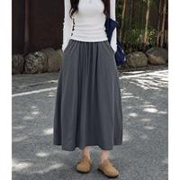 雅鹿 工装半身裙女早秋2026新款大码宽松速休闲百搭半裙南瓜长裙子