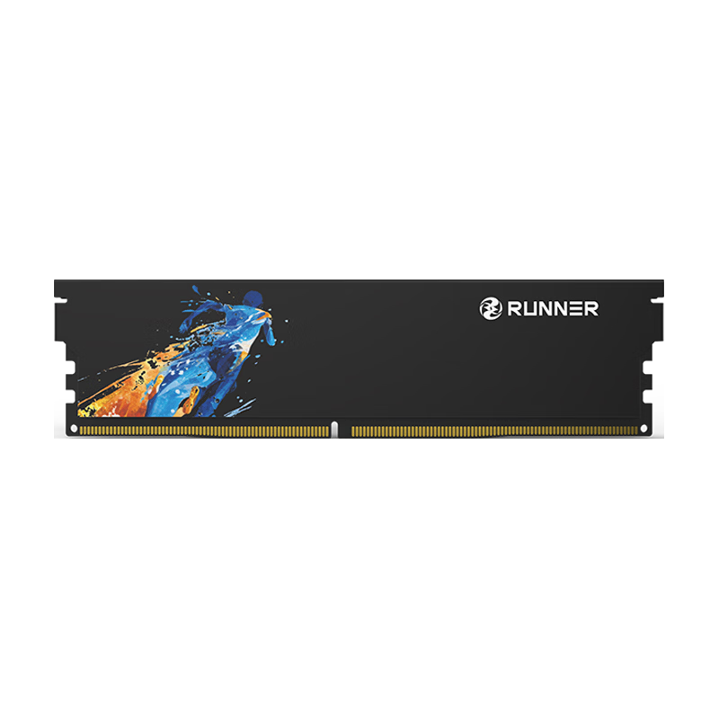 奔跑者 瞬影 DDR4 3600 16GB(8G×2) CL18 黑色 台式机内存条