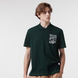 LACOSTE 法国鳄鱼男装春夏时尚潮流拼色百搭短袖T恤Polo衫男精致百搭