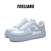 Tcellars 男士四季款低帮厚底舒适透气休闲板鞋