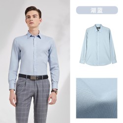 雅戈尔 D系雅戈尔衬衫春夏新款易打理商务休闲长绒棉长袖衬衫