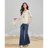 爱依服 商场2026秋季轻熟优雅风针织衫女百搭显瘦两件套上衣