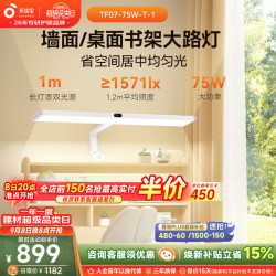 孩视宝 夹式护眼台灯书桌大路灯全光谱壁挂可夹两用儿童学书桌大路灯 TF07-75W-T-1