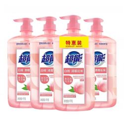 超能 1kg*4白桃苏打洗洁精