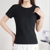 安踏 运动T丨短袖t恤女士百搭透气舒适训练服健身跑步运动上衣女