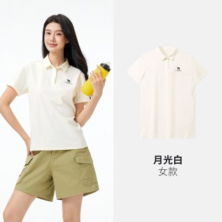 移动端：骆驼 【商务翻领】女短袖POLO衫上衣