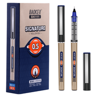 BAOKE 宝克 BK111 拔帽签字笔 蓝色 0.5mm 12支装