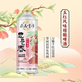 风花雪月 五红乌黑风味啤酒 1L*4罐
