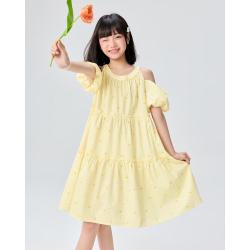 爱依服 商场IEF2026夏季韩版时尚可爱女童甜美连衣裙