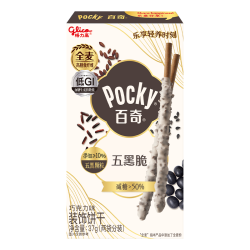 格力高 百奇五黑脆涂层饼干棒 休闲零食