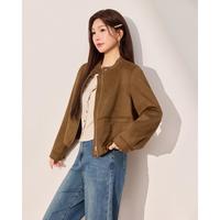 爱依服 2026秋季轻熟工装风外套女时尚休闲百搭