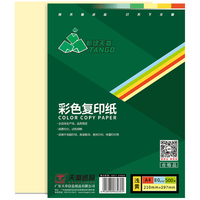 TANGO 天章 A4彩色复印纸 浅黄色 80g 500张/包*1包