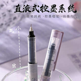 咔巴熊 直液式中性笔 黑色 0.5mm 全针管
